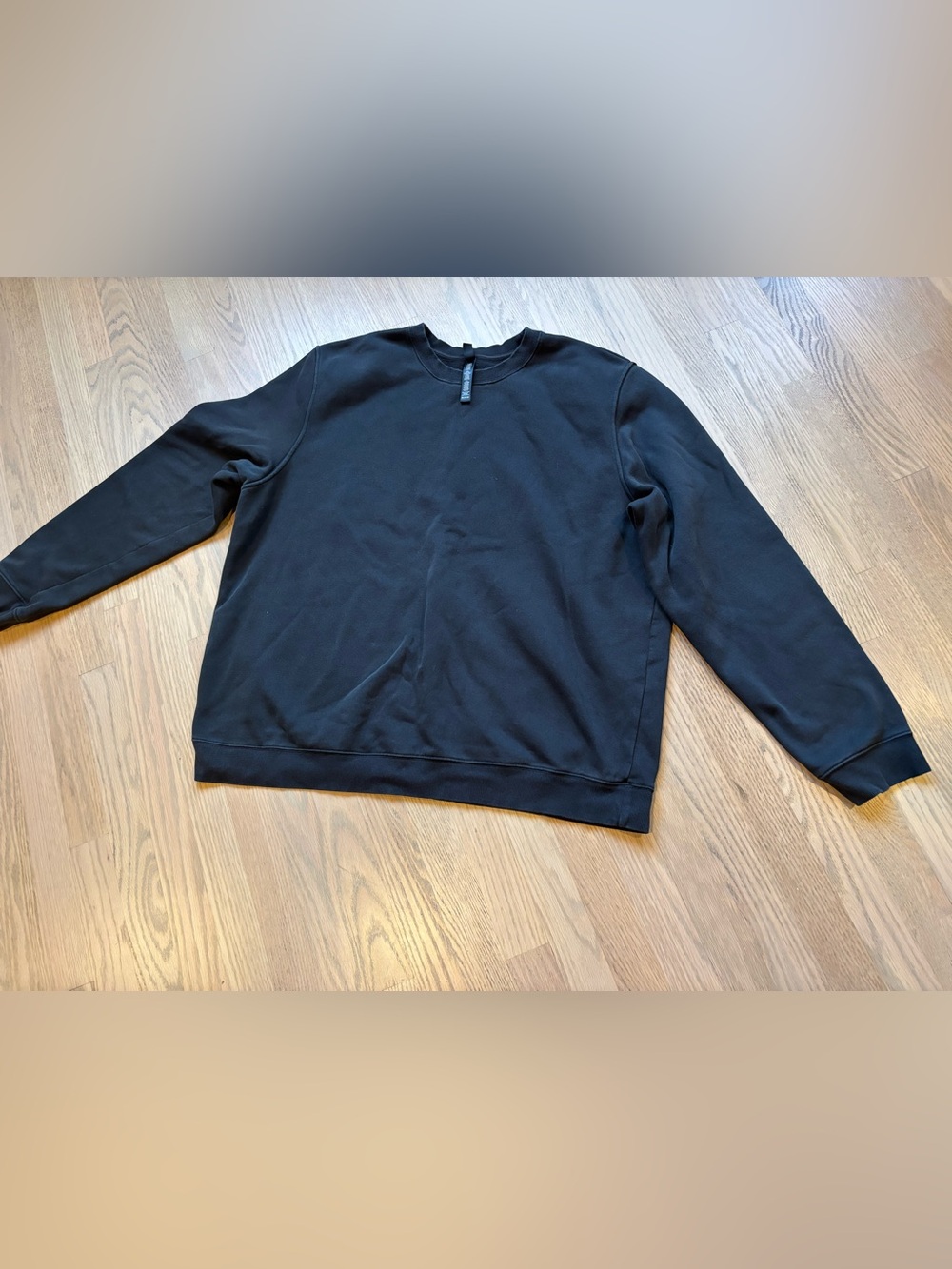 SKIMS Men's Black Crewneck Fleece Soft Comfortable Sweatshirt 2XL